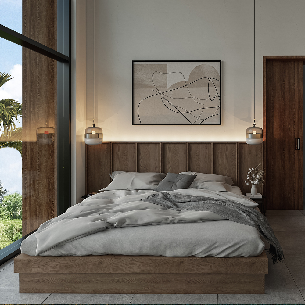 villa bedroom photo