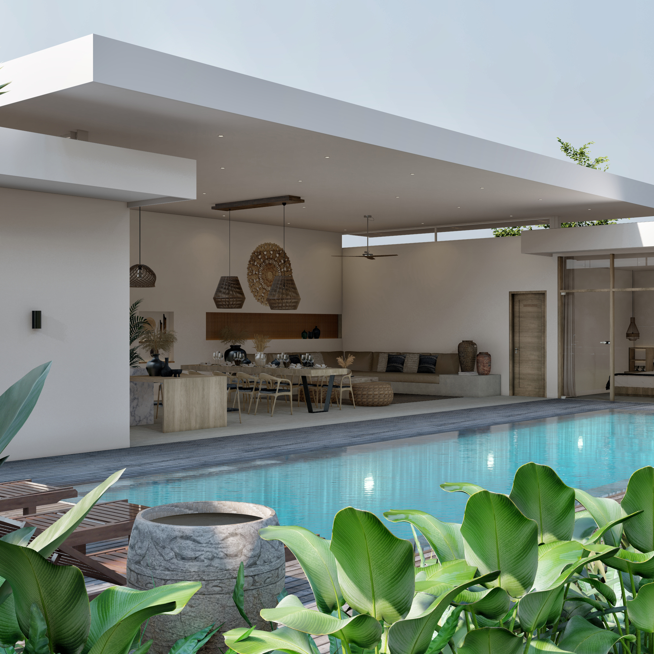 KOI villa pool photo