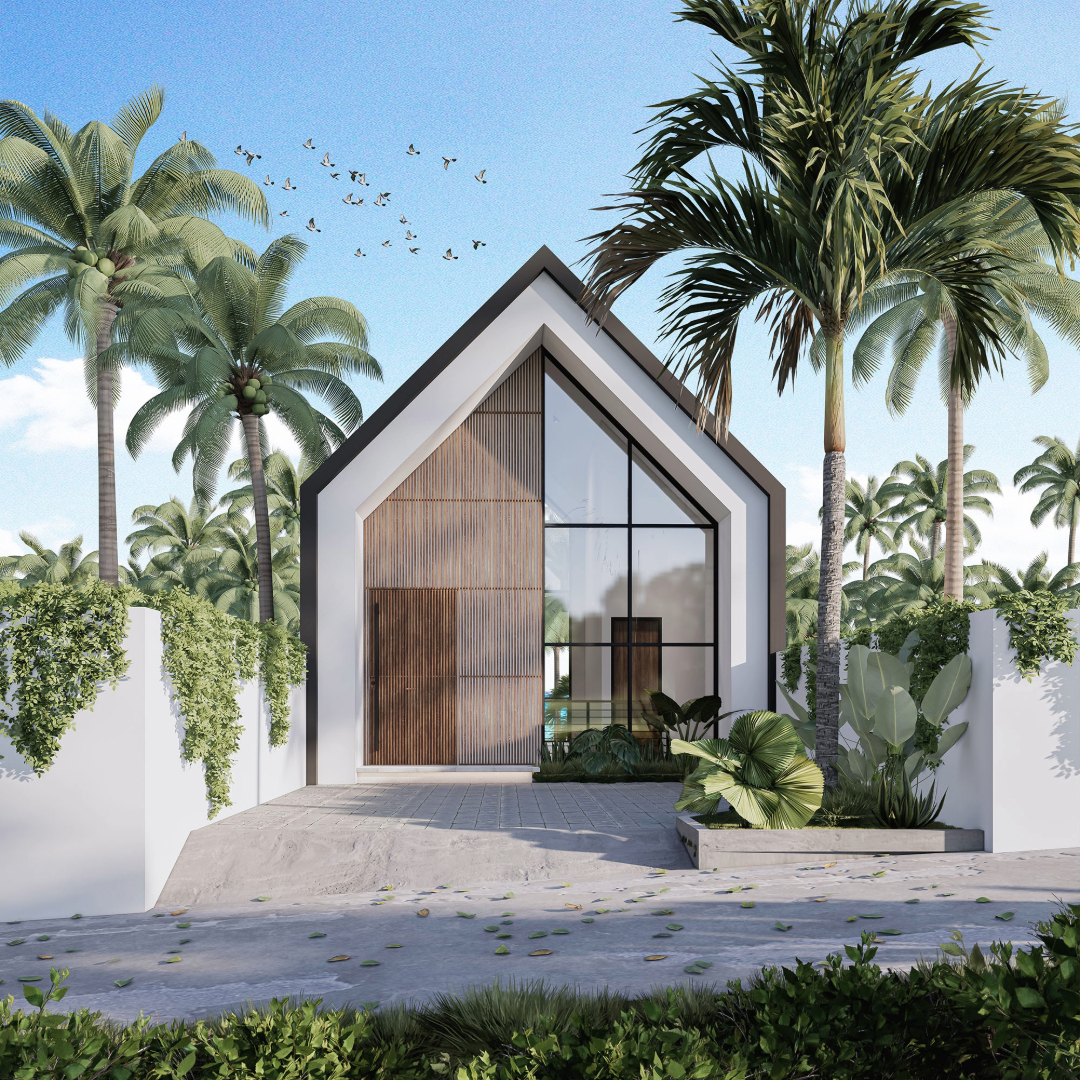 Nusa Dua ocean breeze villa front view