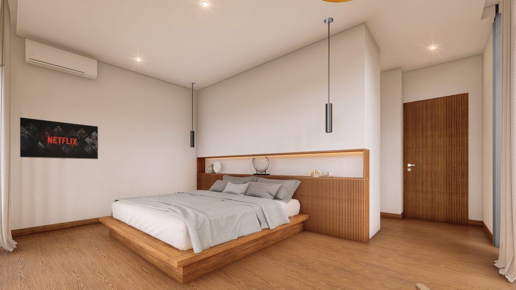 Maison K residence bedroom view