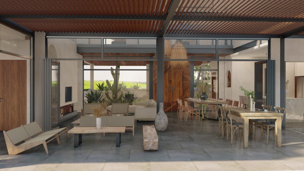Maison residence living room view