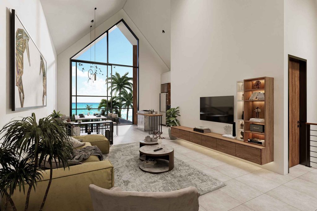 NUSA DUA 1-BEDROOM LOFT LIVING ROOM
