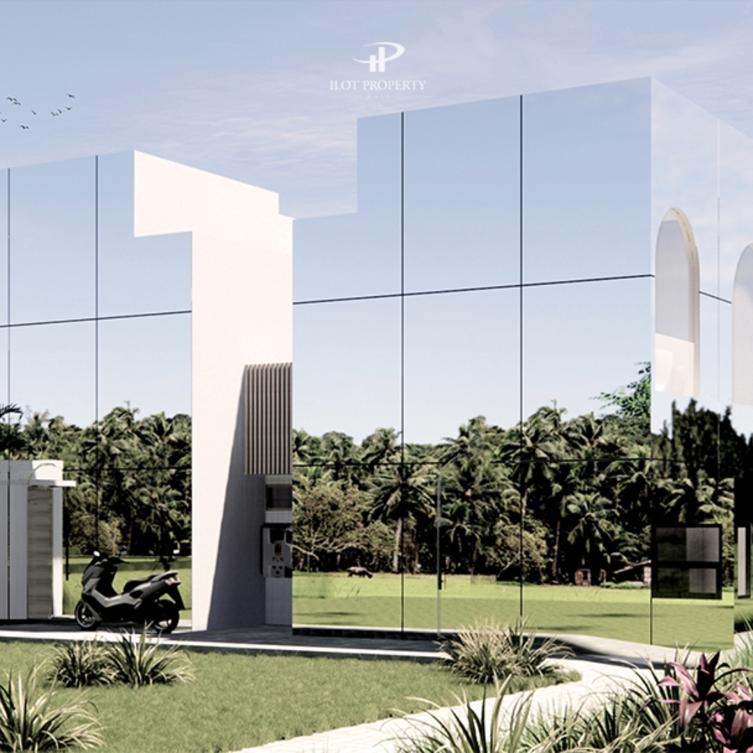 Mirror Square villa ourside design